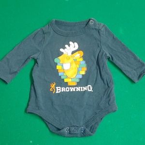 Browning Newborn LS Onsie Romper Shirt